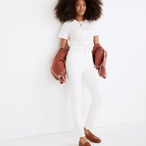 Madewell The Petite High-Rise Perfect Vintage Jean in Tile White